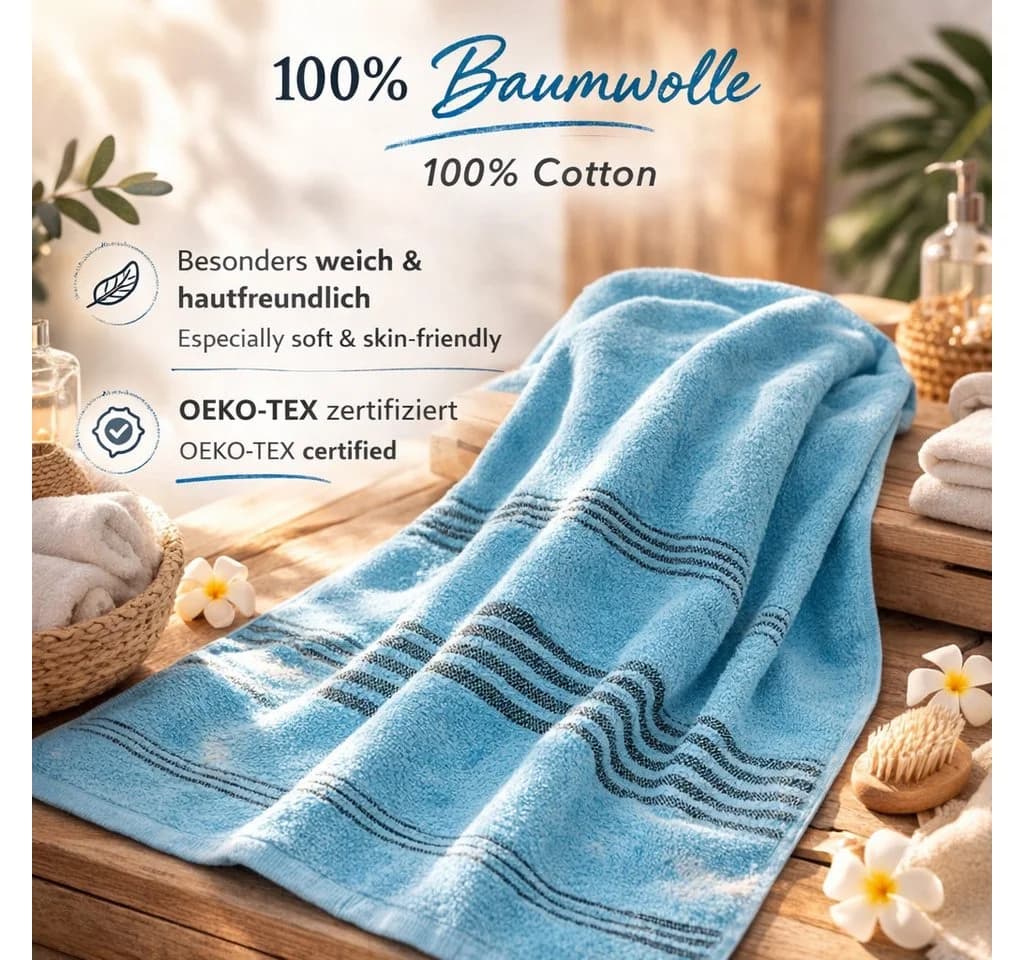 Betz Strandtuch LINES XXL 90x180 cm 100% Baumwolle Bunt - Bild 4