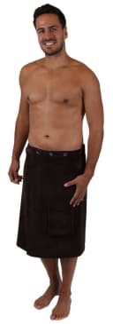 Betz Saunakilt Herren 100% Polyester Regulierbar Dunkelbraun Bild 1