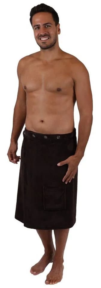 Betz Saunakilt Herren 100% Polyester Regulierbar Dunkelbraun