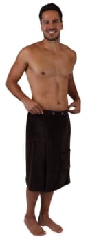 Betz Saunakilt Herren 100% Polyester Regulierbar Dunkelbraun Bild 2