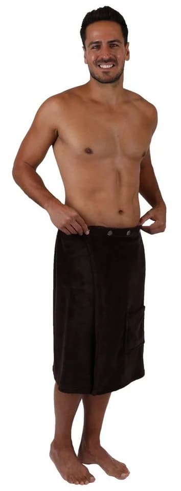 Betz Saunakilt Herren 100% Polyester Regulierbar Dunkelbraun - Bild 2