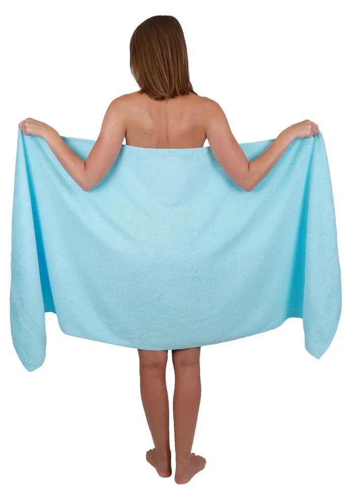 Betz Saunatuch XXL 80x200 cm 100% Baumwolle PALERMO Türkis - Bild 2