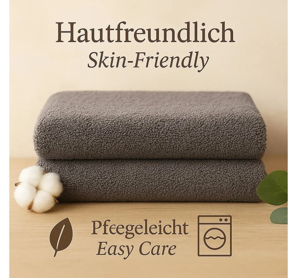 Betz Saunatuch XXL 80x200 cm Anthrazit 100% Baumwolle Frottier - Bild 4