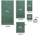 Betz Handtuch Set 6-TLG. Premium 100% Baumwolle tannengrün Bild 1