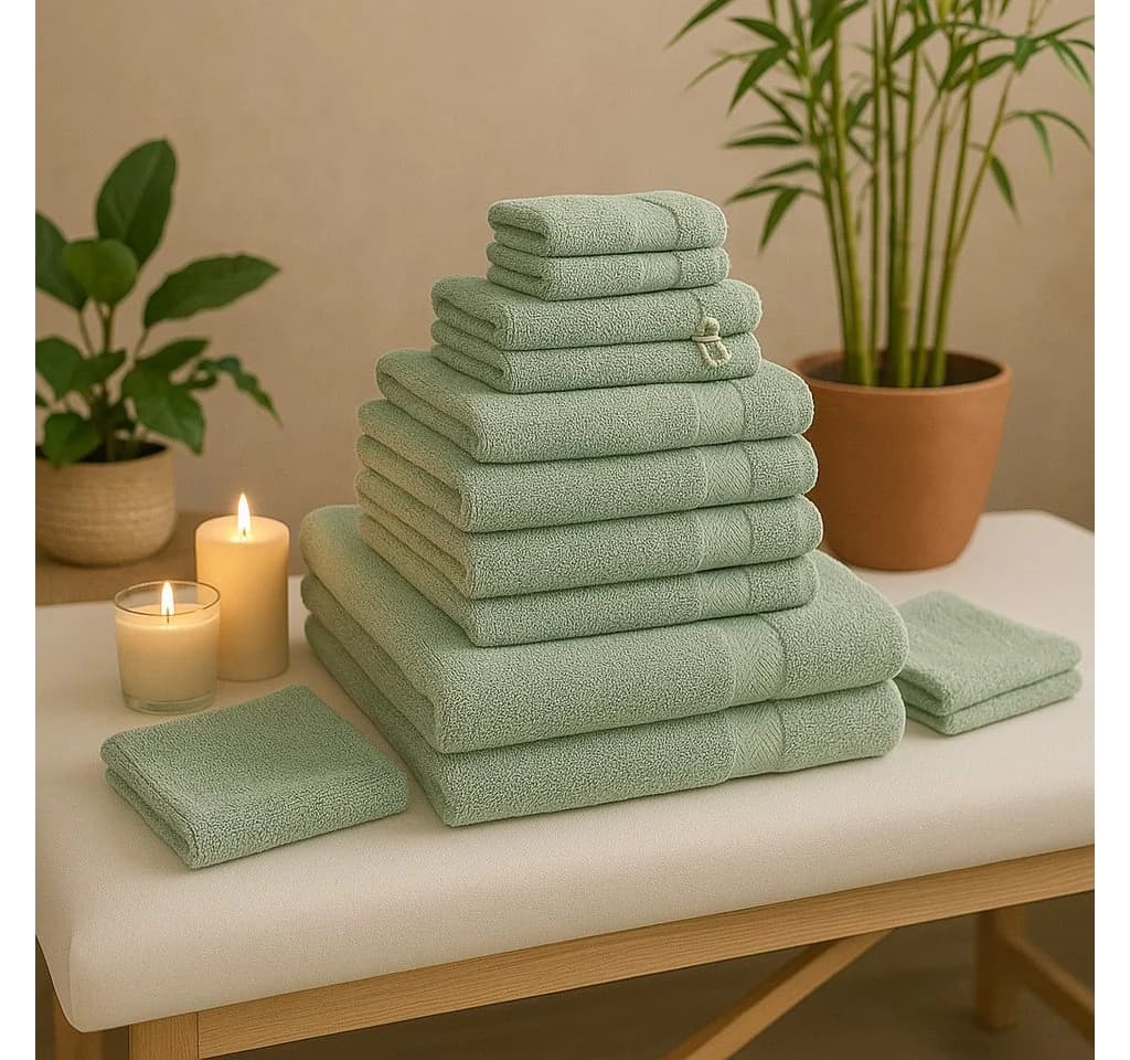 Betz Handtuch-Set Premium 12-tlg. 100% Baumwolle Grün