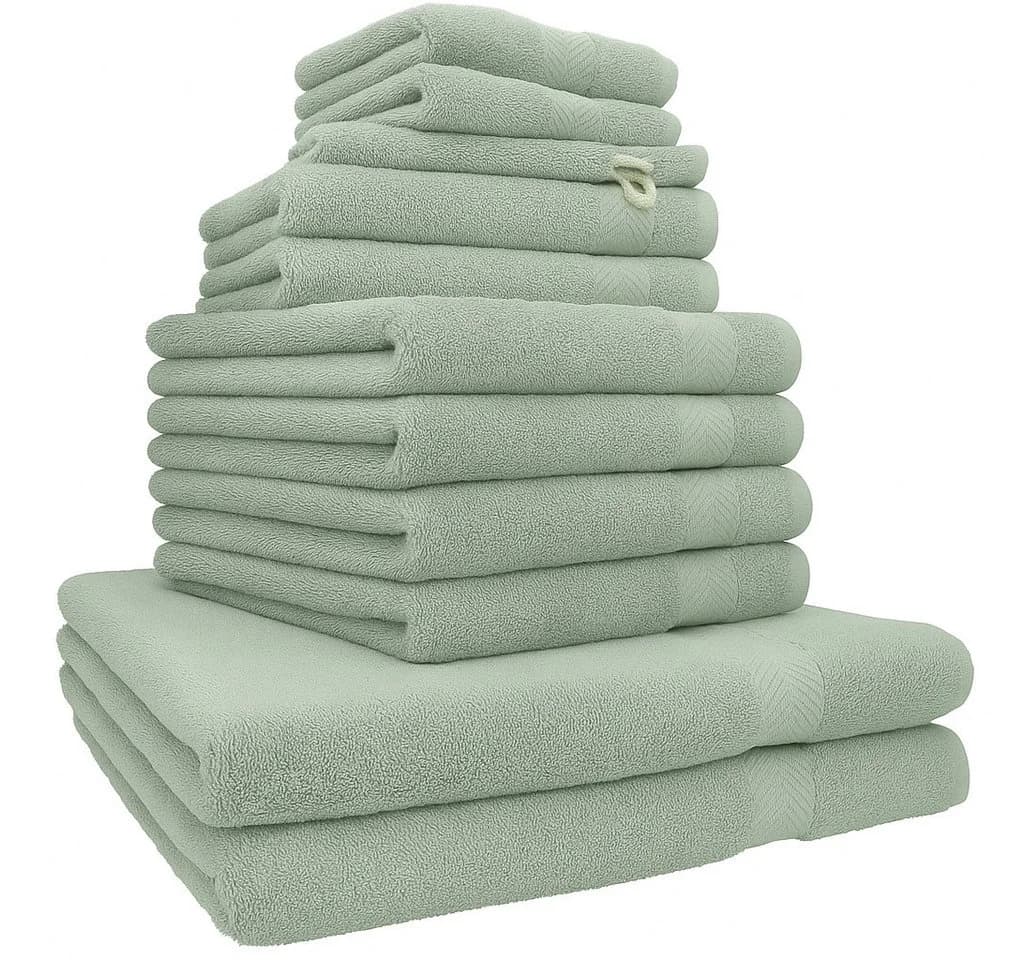 Betz Handtuch-Set Premium 12-tlg. 100% Baumwolle Grün - Bild 2
