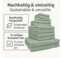 Betz Handtuch-Set Premium 12-tlg. 100% Baumwolle Grün Bild 5