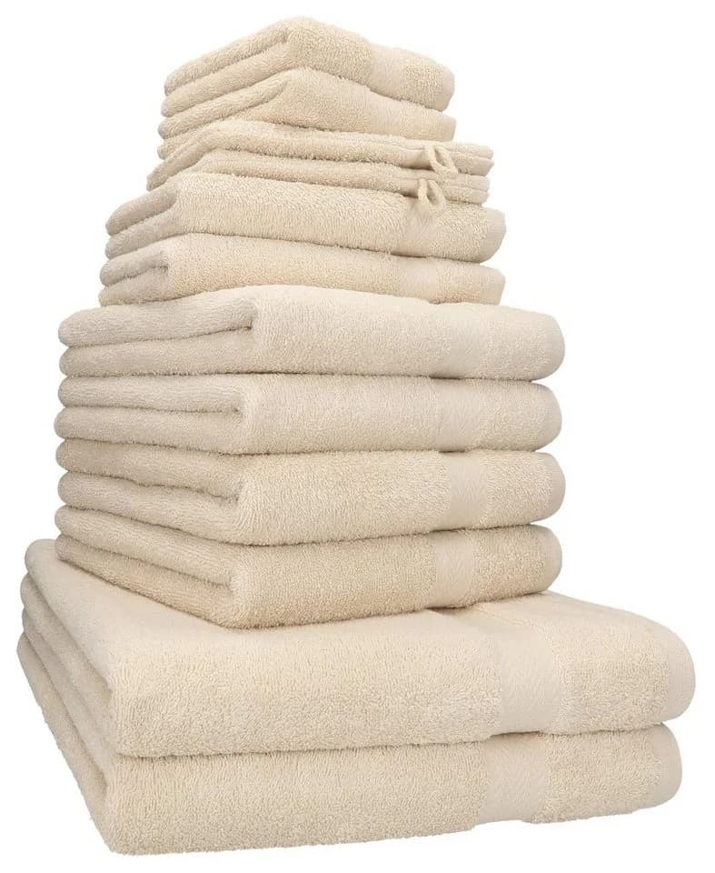 Betz Handtuch-Set Premium 12-tlg. 100% Baumwolle Sand - Bild 2