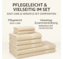 Betz Handtuch-Set Premium 12-tlg. 100% Baumwolle Sand Bild 3