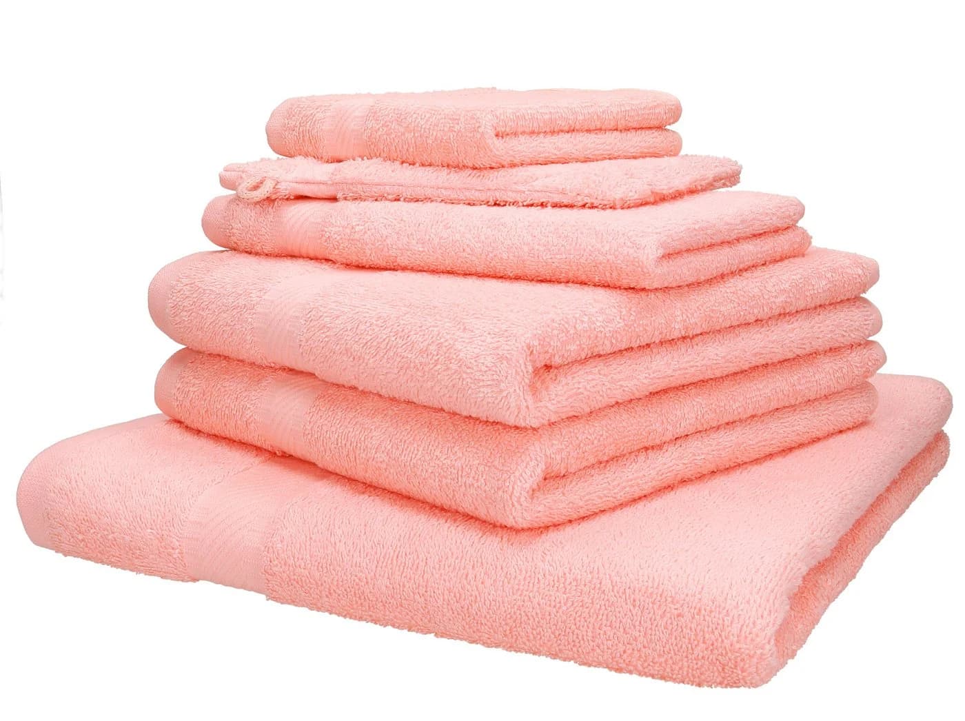 Betz Handtuch Set 6-TLG. Palermo 100% Baumwolle Orange - Bild 2