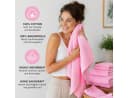Betz Handtuch-Set Palermo 6-tlg. 100% Baumwolle Rosa Bild 5