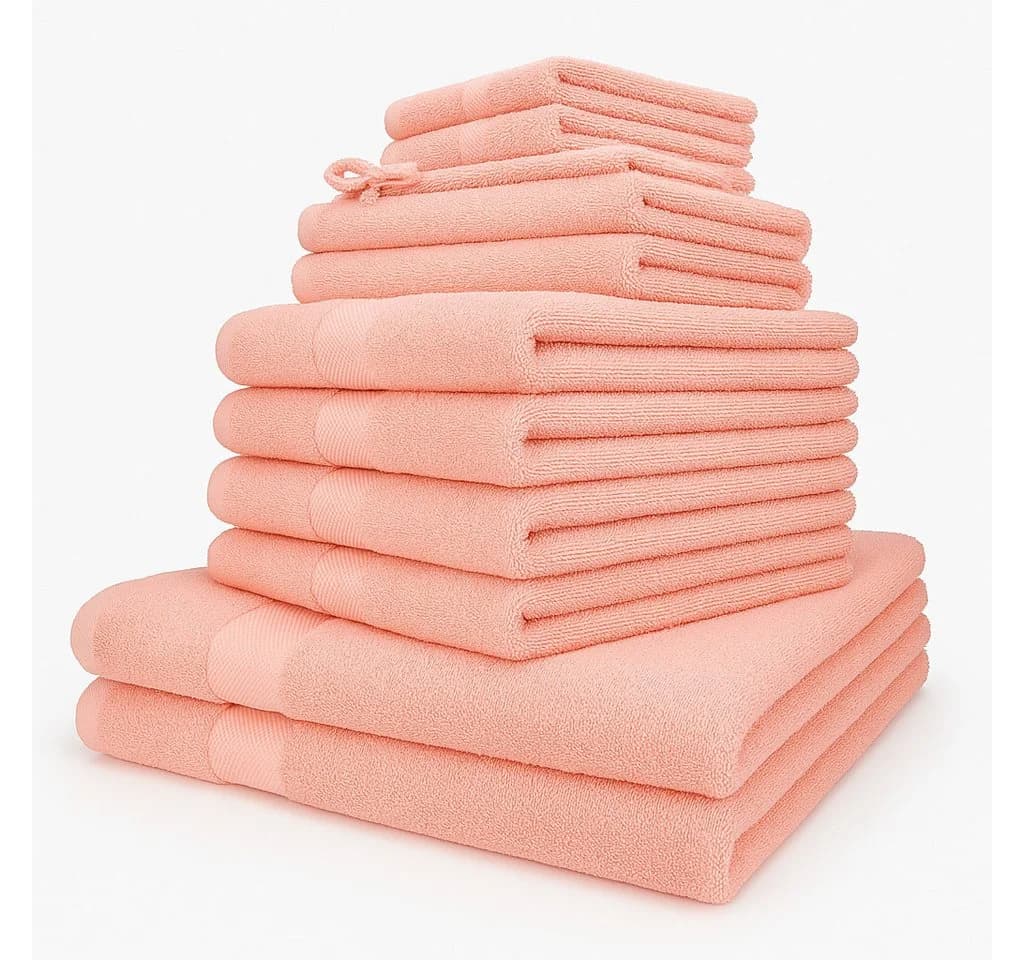 Betz Handtuch-Set Palermo 12-tlg. 100% Baumwolle Orange - Bild 2