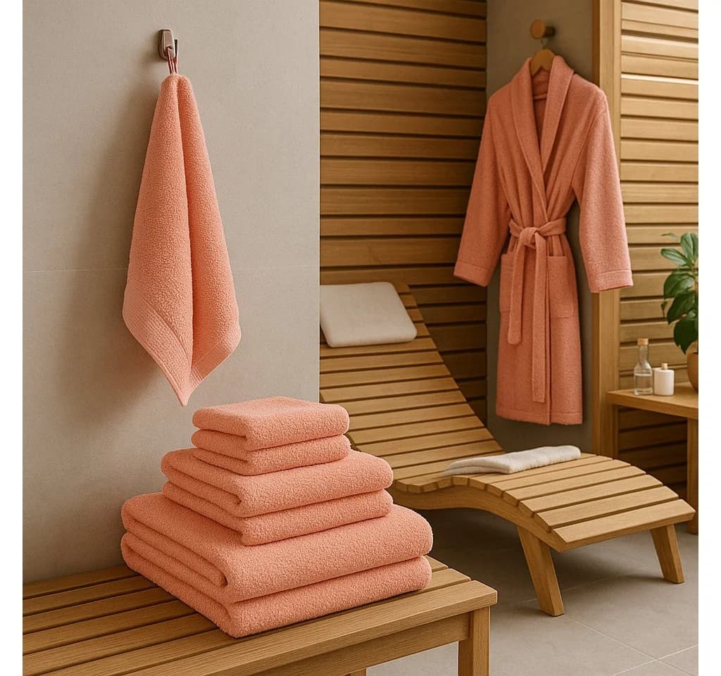 Betz Handtuch-Set Palermo 12-tlg. 100% Baumwolle Orange - Bild 3