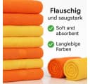 Betz Handtuch-Set 12-tlg. Premium Honiggelb/Blutorange Baumwolle Bild 5
