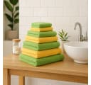 Betz Premium Handtuch-Set 12-tlg. 100% Baumwolle Honiggelb/Avocadogrün Bild 4