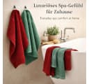 Betz Premium Handtuch-Set 12-tlg. 100% Baumwolle Rubinsteinrot/Tannengrün Bild 1