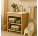Betz Premium Handtuch-Set 12-tlg. 100% Baumwolle Sand/Tannengrün Bild 3