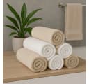 Betz Premium Handtuch-Set 12-tlg. Weiß/Sand 100% Baumwolle Bild 4