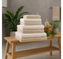 Betz Premium Handtuch-Set 12-tlg. Weiß/Sand 100% Baumwolle Bild 5