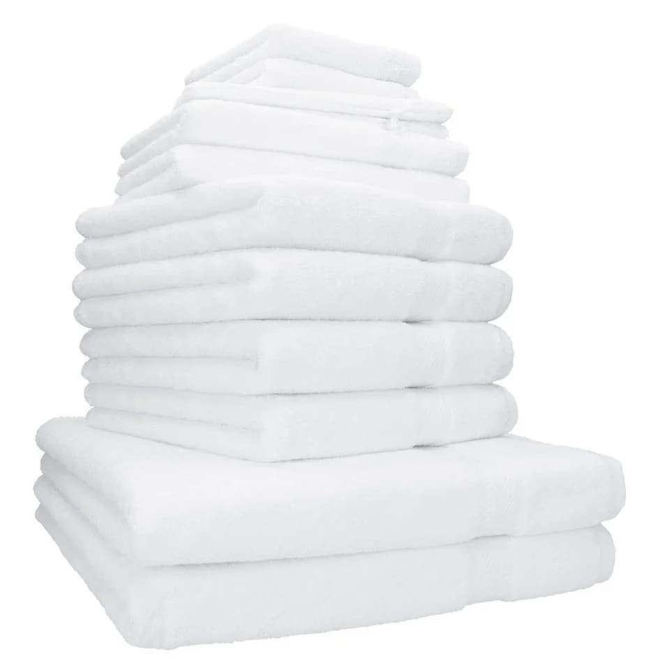 Betz Handtuch-Set Premium 12-tlg. 100% Baumwolle Weiß - Bild 2