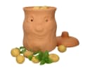 MamboCat Vorratsglas-Set 3tlg. Terrakotta Knoblauch Zwiebel Kartoffel Braun Bild 5