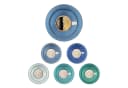 MamboCat Kaffeeservice 18tlg. Blue Curacao Steingut Blau/Grün Bild 1