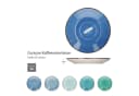 MamboCat Kaffeeservice 18tlg. Blue Curacao Steingut Blau/Grün Bild 4