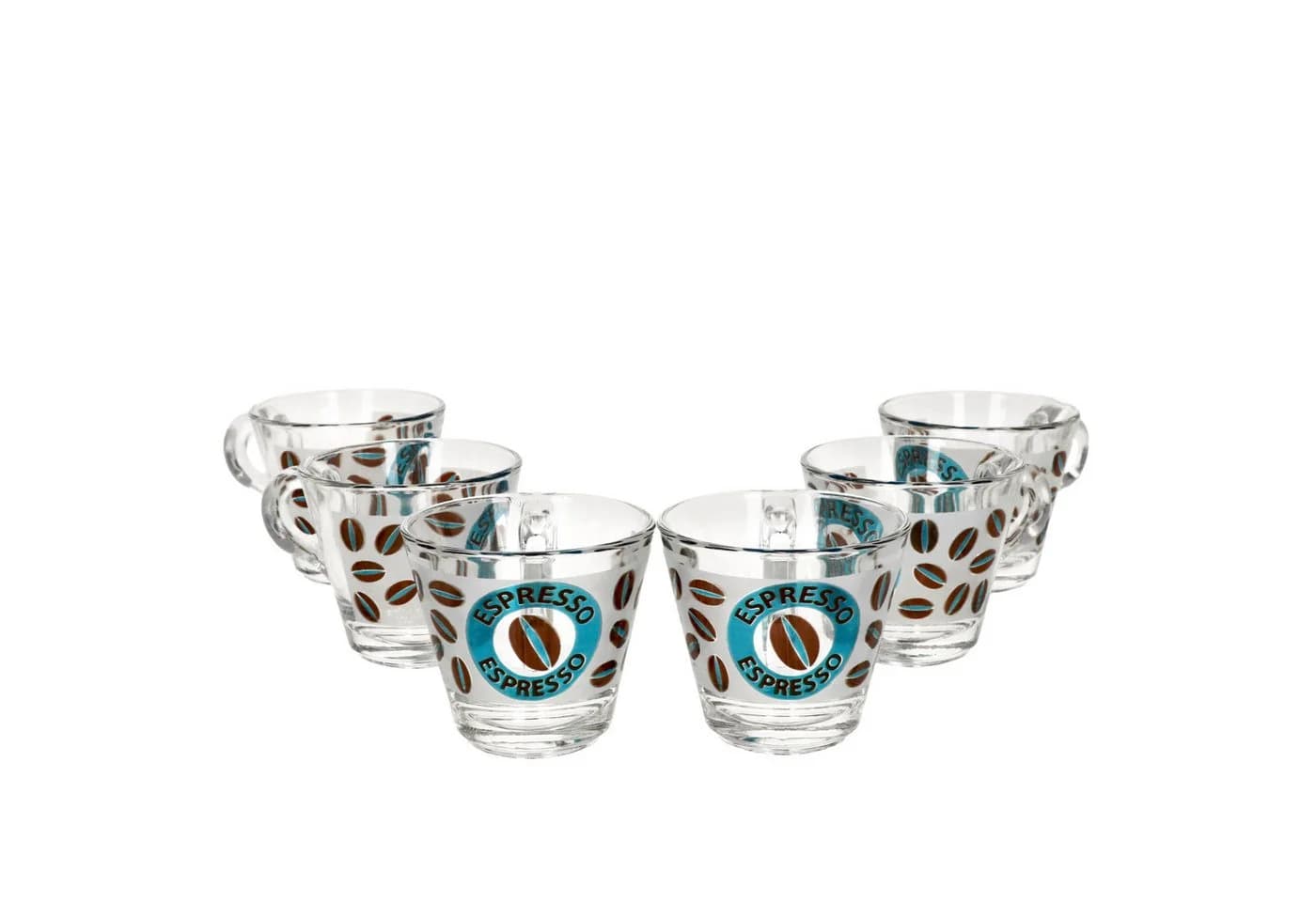 Ritzenhoff & Breker Espressotasse 6er Set CREMONA Blau Glas mit Henkel - Bild 2