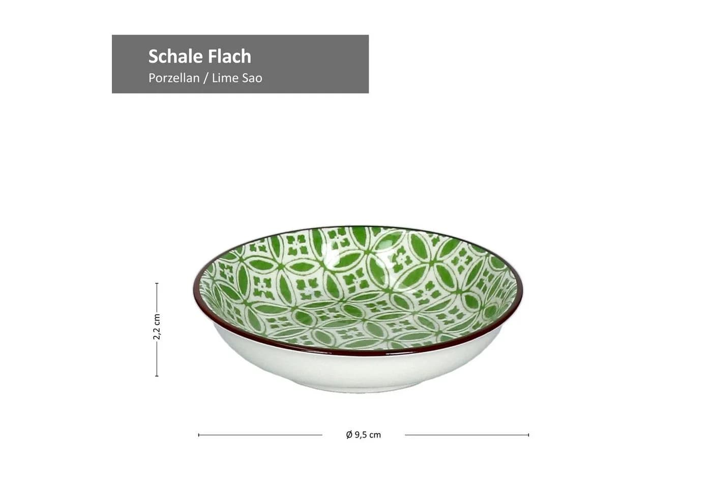 Ritzenhoff & Breker Servierschale 4er Set Lime Sao Grün Porzellan - Bild 4
