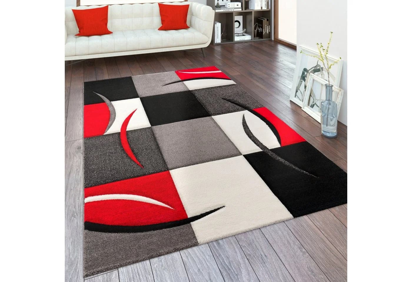 Paco Home Teppich Diamond 665, 3D-Design, Karo Muster - Bild 2