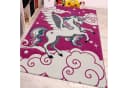 PACO HOME Kinderteppich Diamond 640 Pink 3D-Einhorn Bild 1