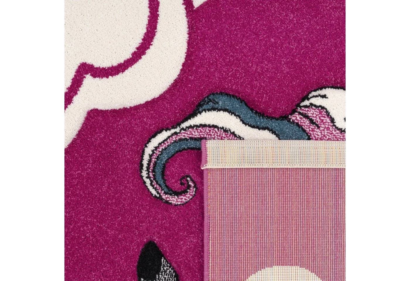PACO HOME Kinderteppich Diamond 640 Pink 3D-Einhorn - Bild 4