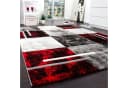 Paco Home Teppich Diamond 663 Rot Grau Karo Kurzflor Bild 4