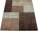 Paco Home Teppich Mondial 105 Braun Modernes Karo Muster Kurzflor Bild 1