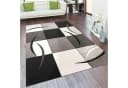 PACO HOME Teppich Diamond 665 Schwarz/Weiß 3D-Design Kurzflor Bild 2