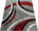 Paco Home Teppich Brillance 758 Rot Grau Modernes Design Bild 1