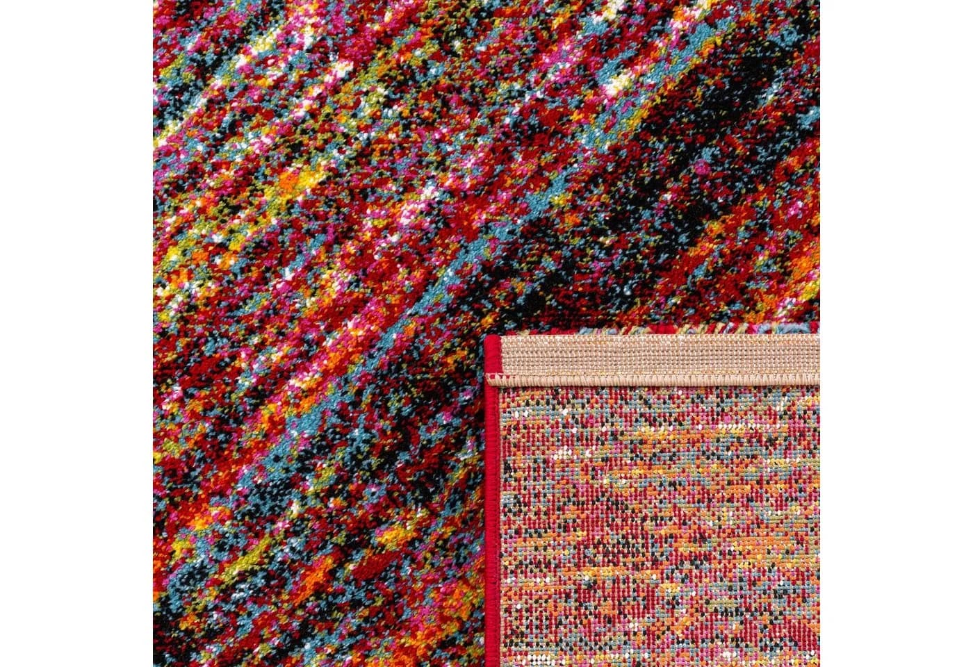 PACO HOME Teppich Passion 221 Bunt Modernes Streifen Design - Bild 3