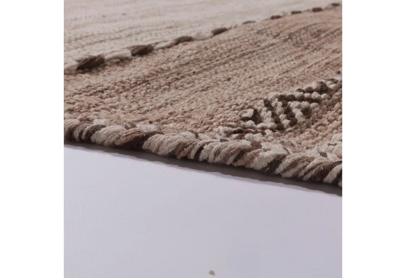 PACO HOME Kilim 217 Teppich beige handgewebt Wendeteppich - Bild 3