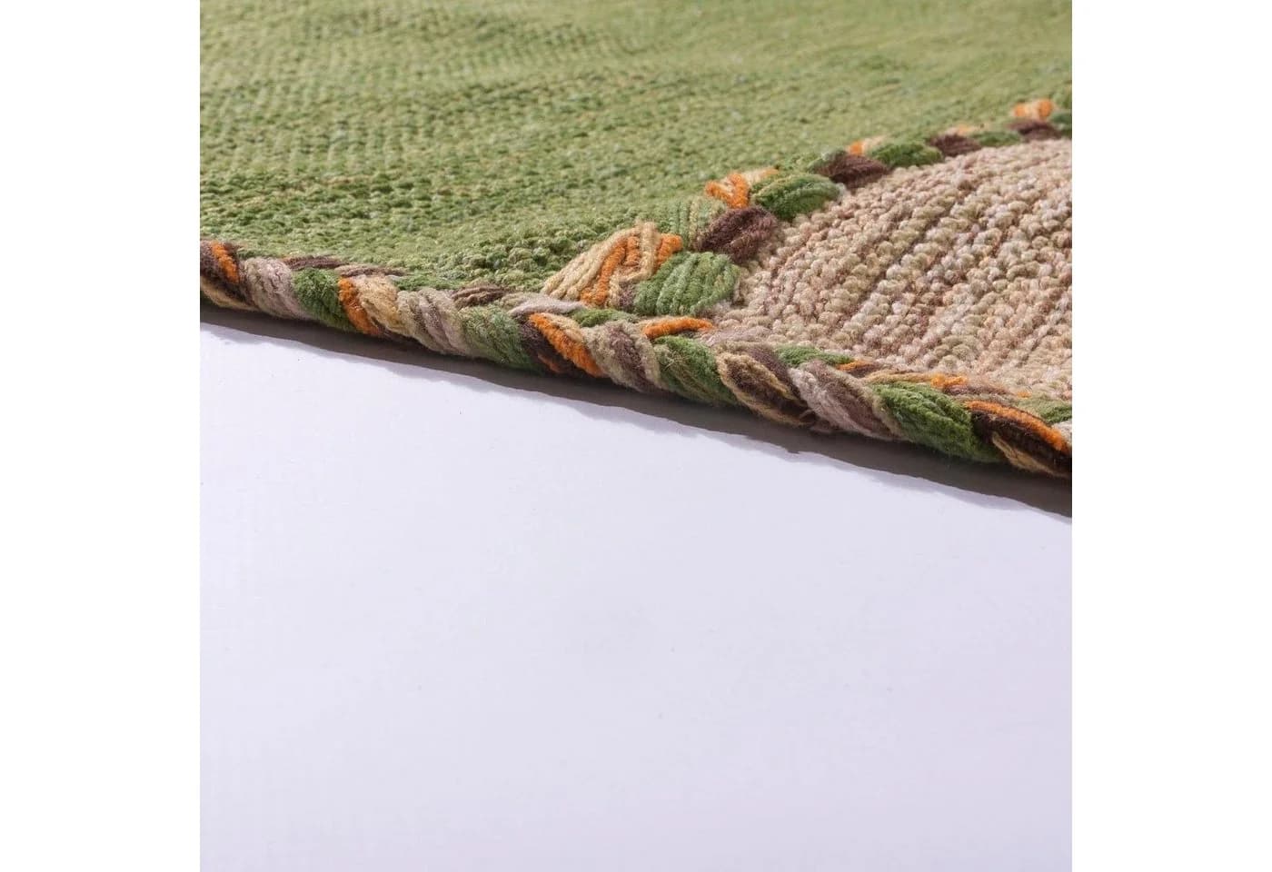 Paco Home Teppich Kilim 217 Grün Gestreift Handgewebt - Bild 3