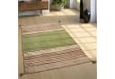 Paco Home Teppich Kilim 217 Grün Gestreift Handgewebt Bild 5