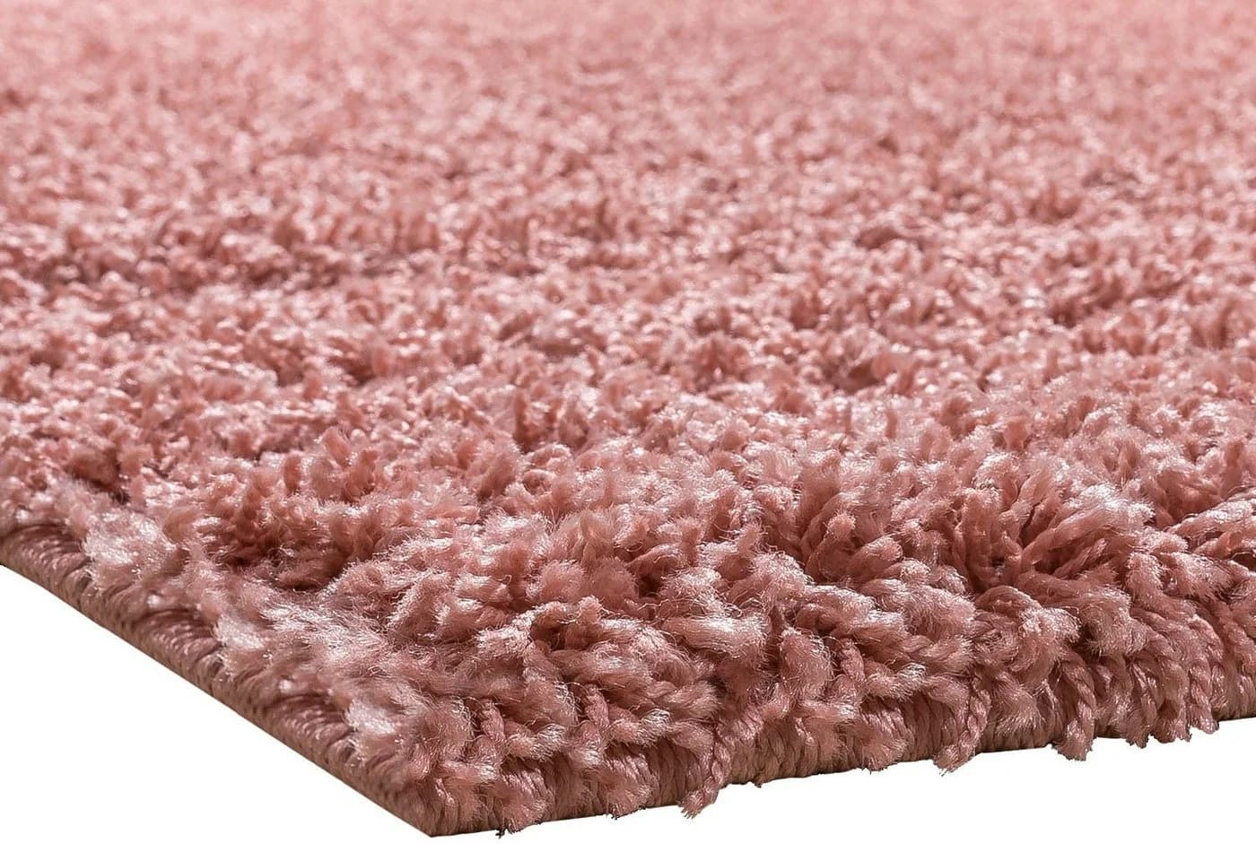 PACO HOME Teppich Twister 500 Pink Uni Hochflor Shaggy - Bild 3