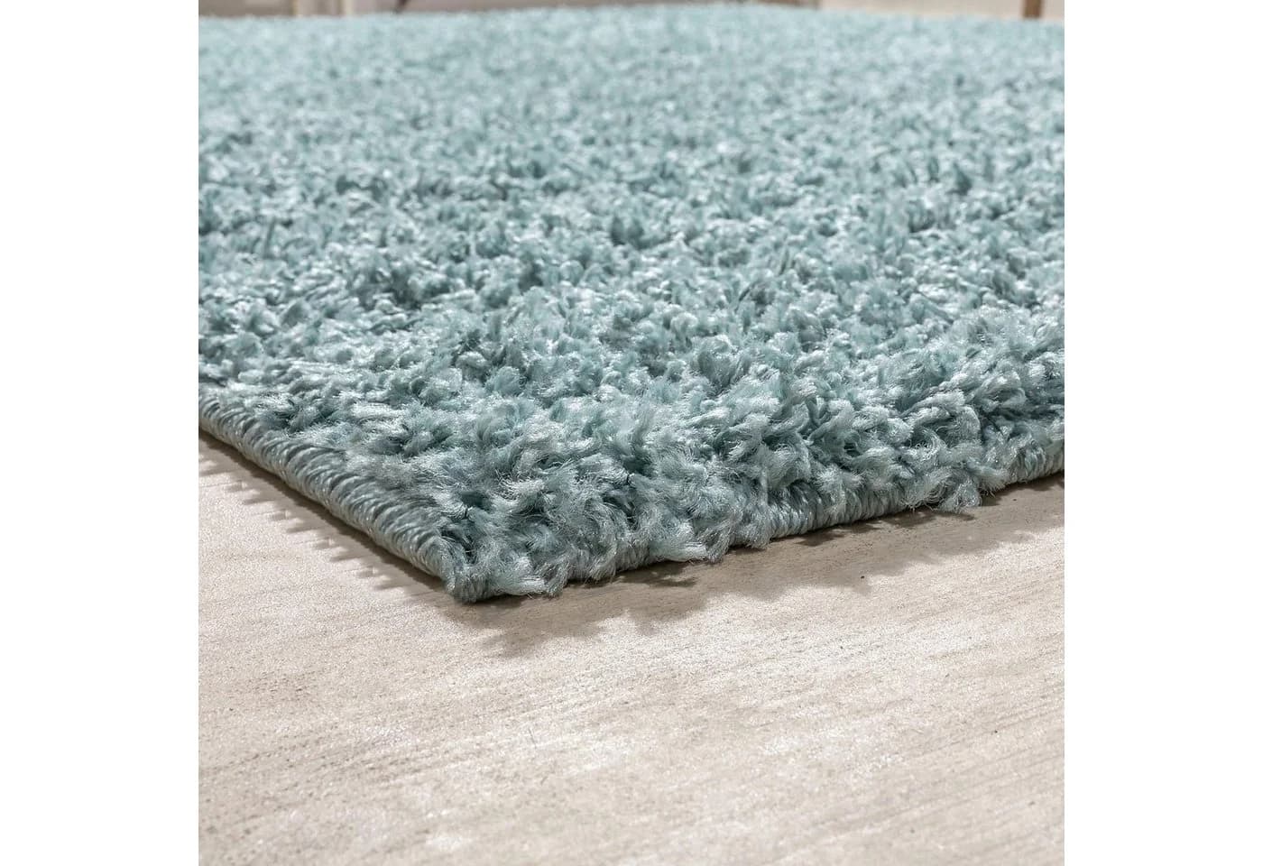 PACO HOME Teppich Twister 500 Shaggy Uni türkis-blau - Bild 4