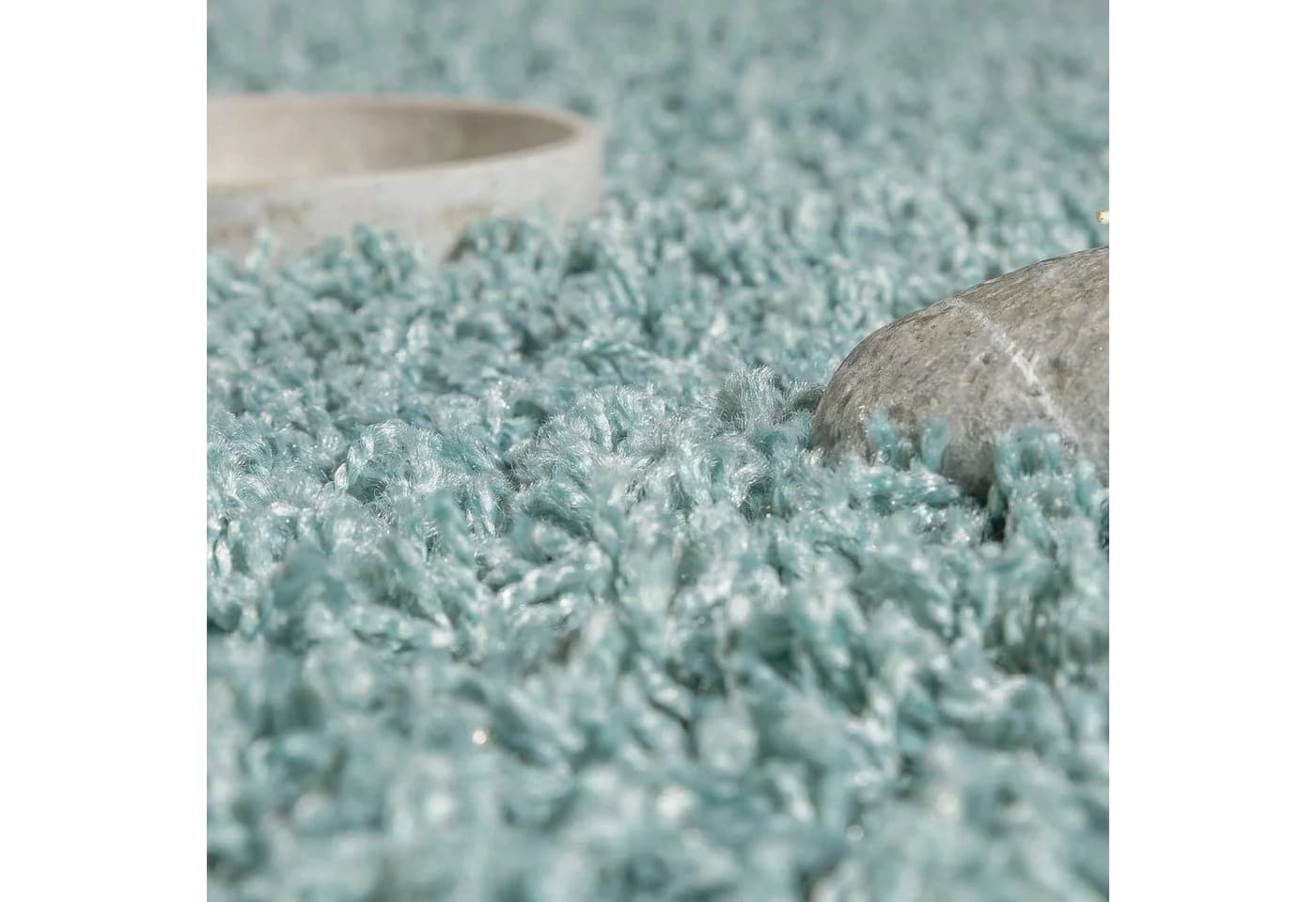 PACO HOME Teppich Twister 500 Shaggy Uni türkis-blau - Bild 5