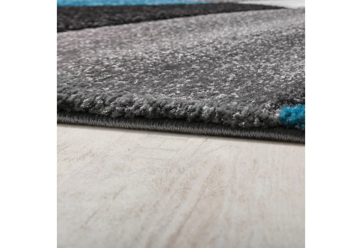 PACO HOME Teppich Diamond 664 Türkis Blau 3D-Design Kurzflor - Bild 3