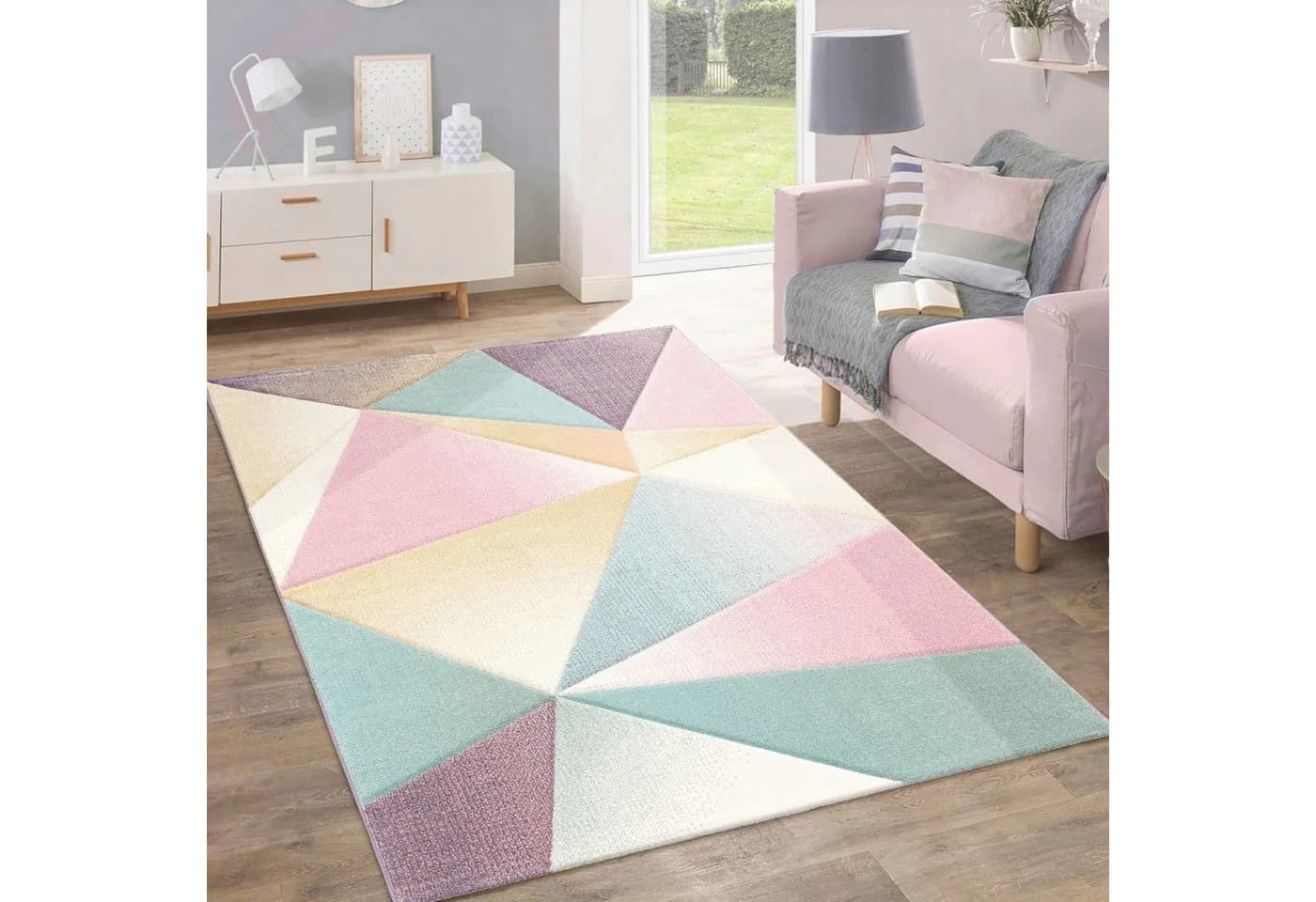 PACO HOME Teppich Kosy 310 Bunt Pastell Modern Geometrisch - Bild 2