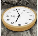 Holzwerk Wanduhr Designer Loft Holz Quarz Wand Uhr 30 cm Bild 1
