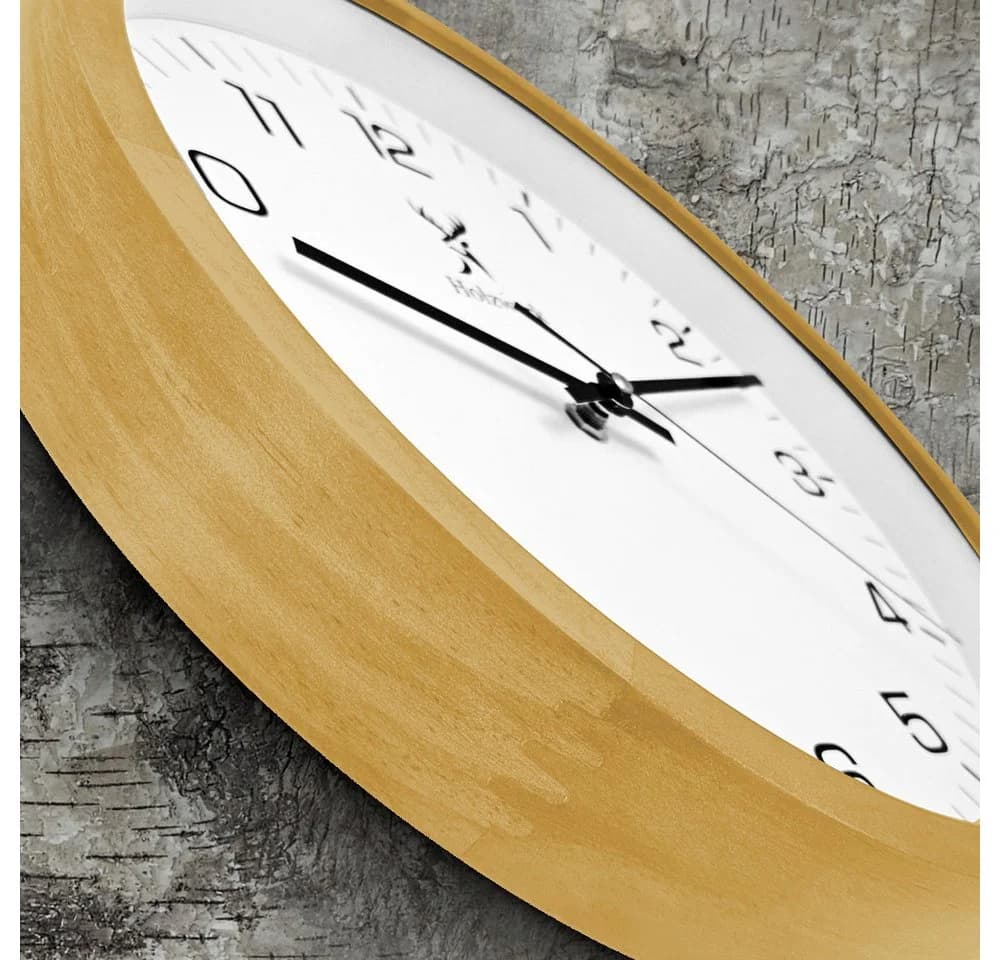 Holzwerk Wanduhr Designer Loft Holz Quarz Wand Uhr 30 cm - Bild 3