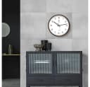 Holzwerk Funkwanduhr Loft Design Braun Beige Weiß 30cm Bild 5