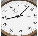 Holzwerk Wanduhr Designer Loft Quarz Wanduhr 30 cm Braun/Weiß Bild 4
