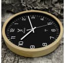 Holzwerk Funkwanduhr 30cm Massivholz Modernes Design Bild 1